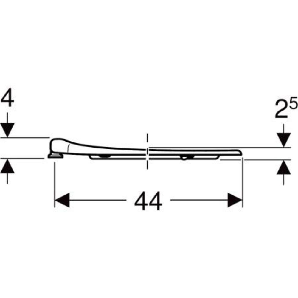 Lunette d'abattant GEBERIT Renova Comfort, antibactérien