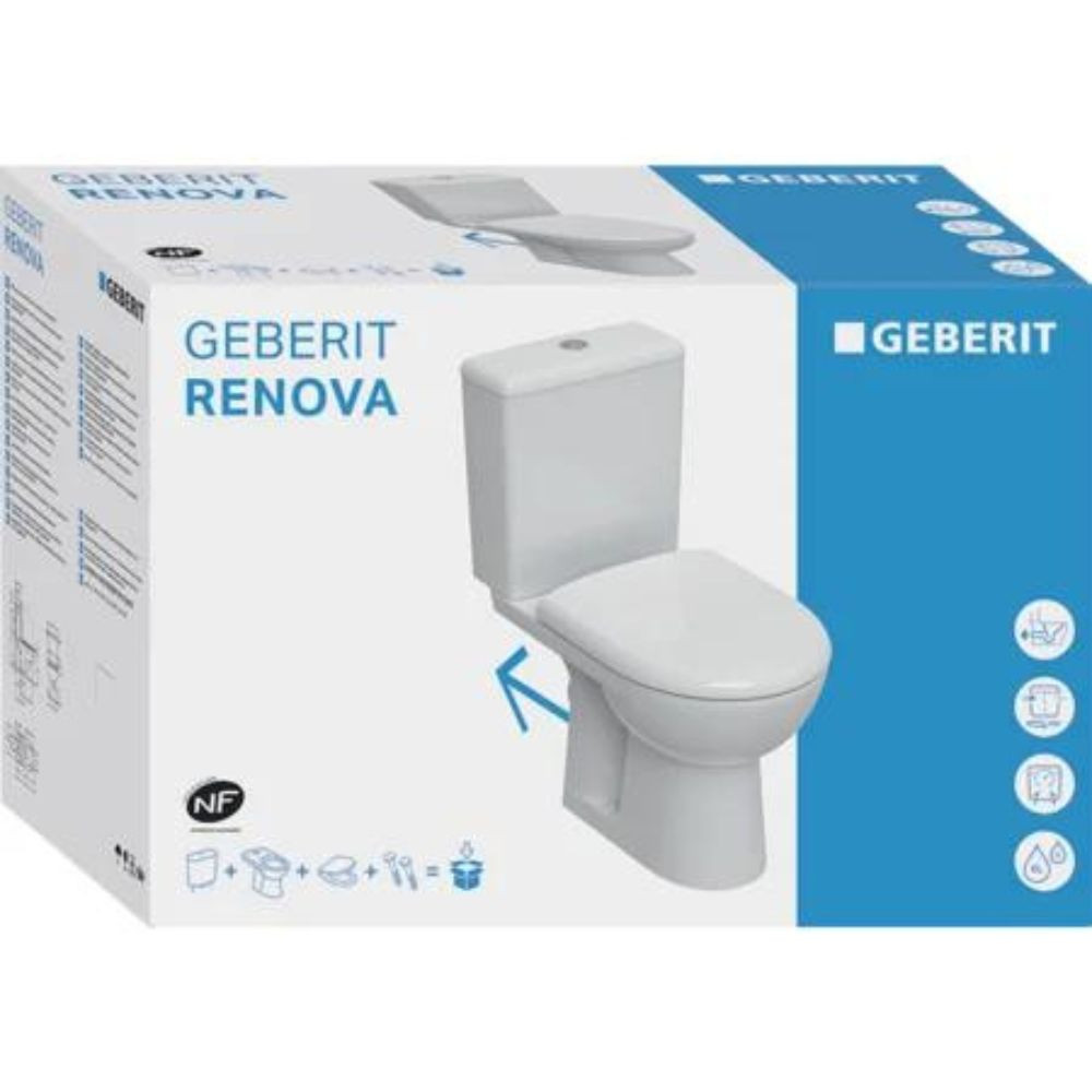 WC au sol GEBERIT Renova pour réservoir attenant 