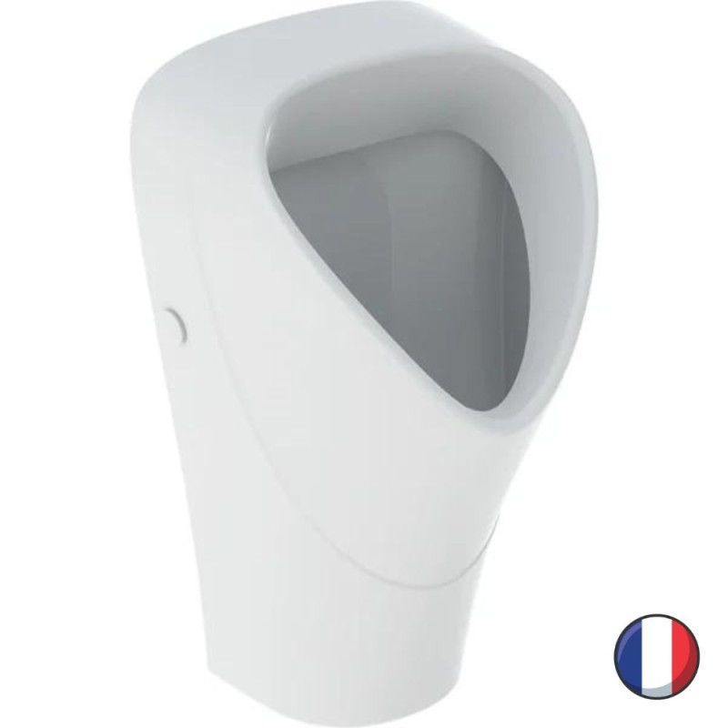 Uniroir GEBERIT Renova Trigonal, alimentation apparente, sortie encastrée ou apparente