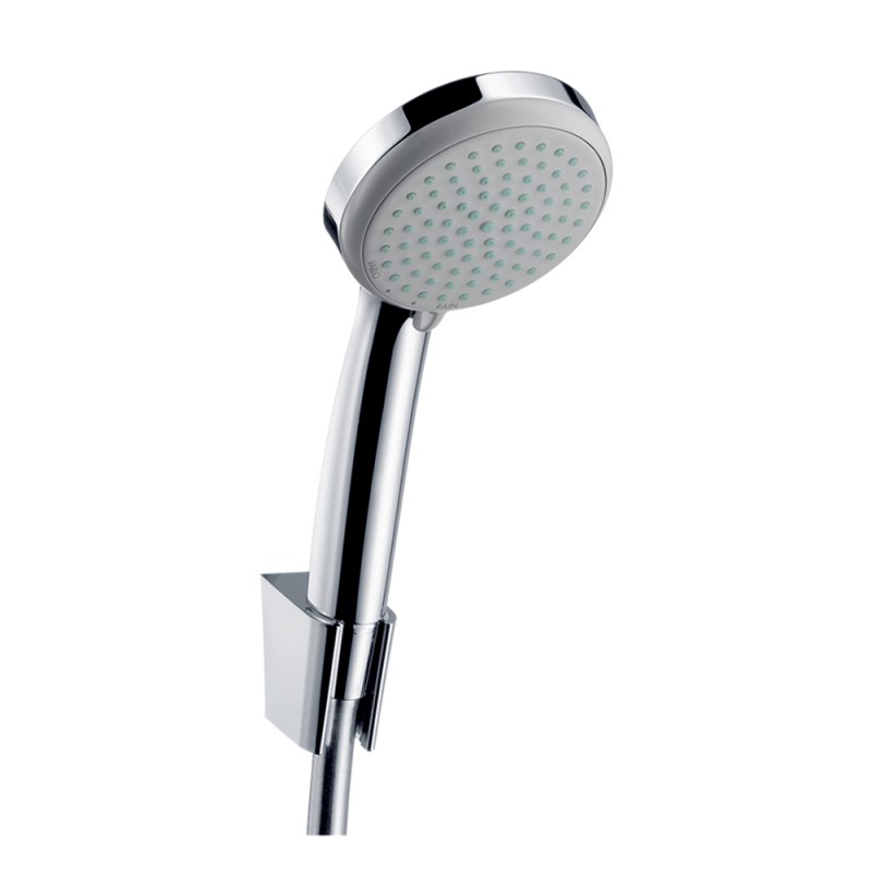 Ensemble support mural et douchette Vario avec flexible de douche 125 cm chromé