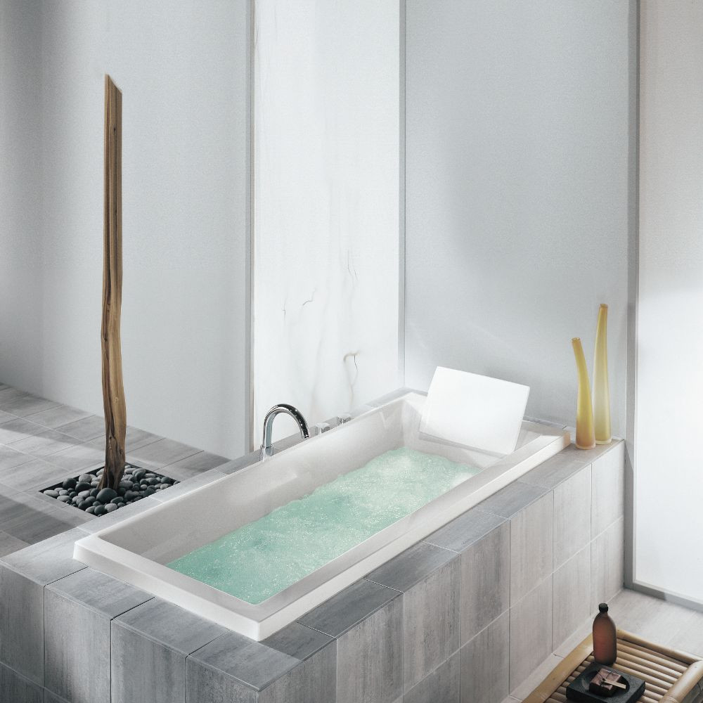 Baignoire droite JACOB DELAFON Evok, deux places + pare bain | Batinea