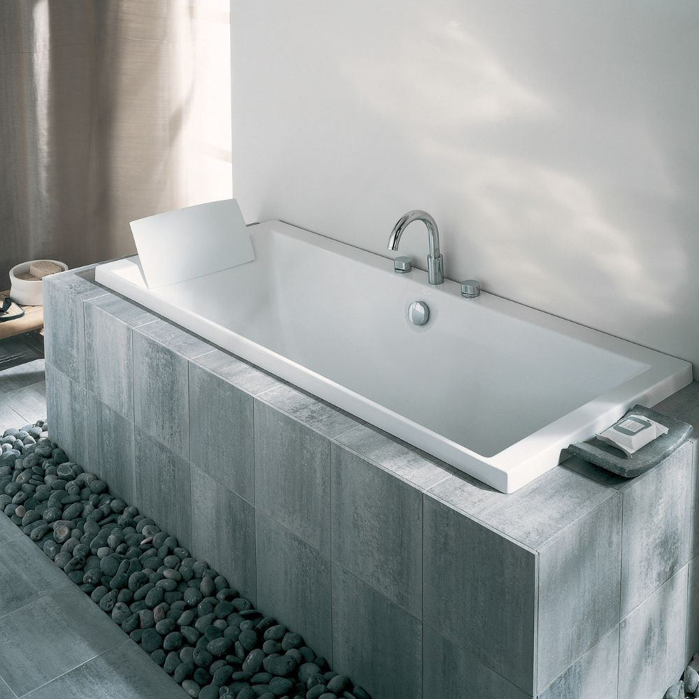 Baignoire droite JACOB DELAFON Evok, deux places + pare bain | Batinea