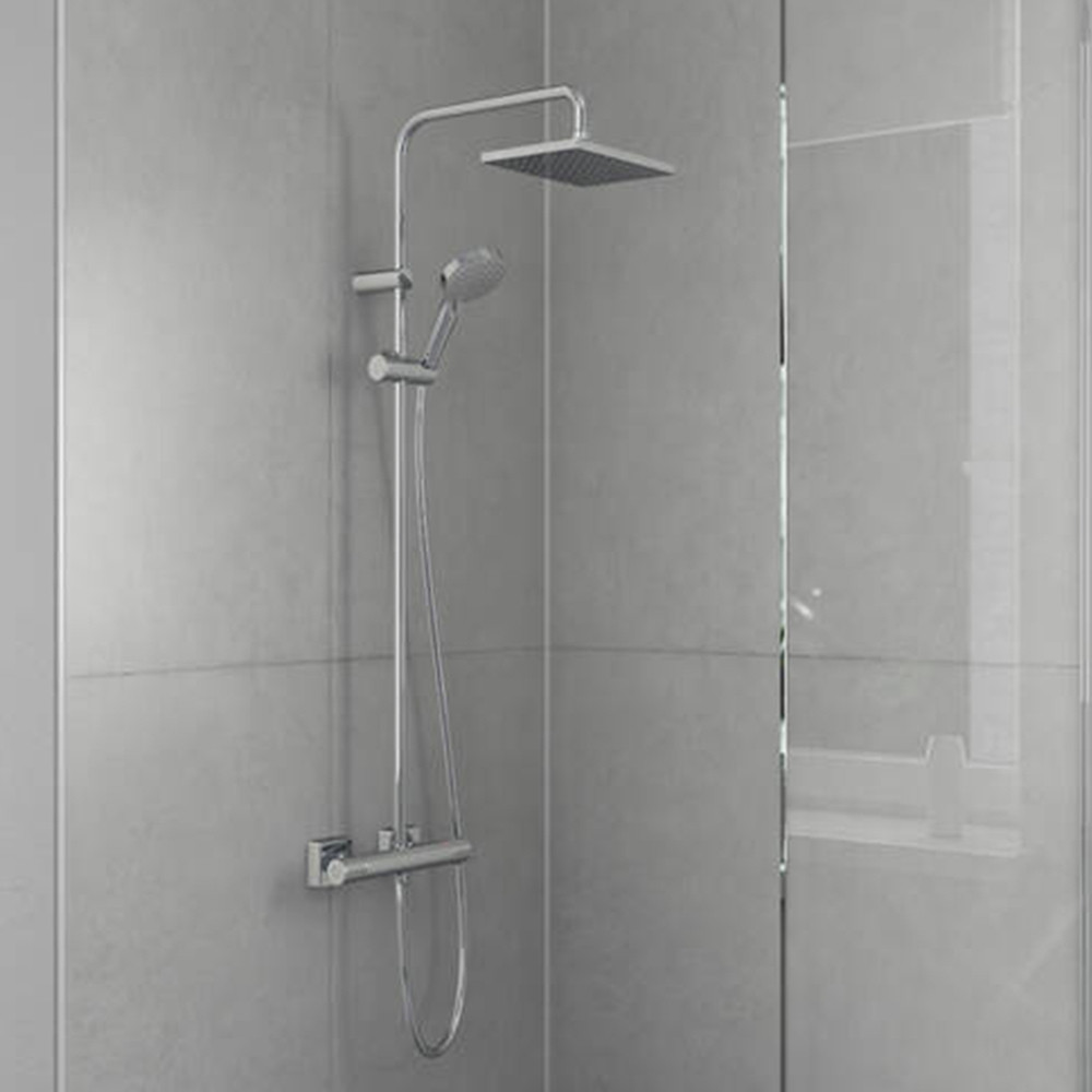 Colonne de douche thermostatique HANSGROHE Vernis Shape 230 chromé | Batinea