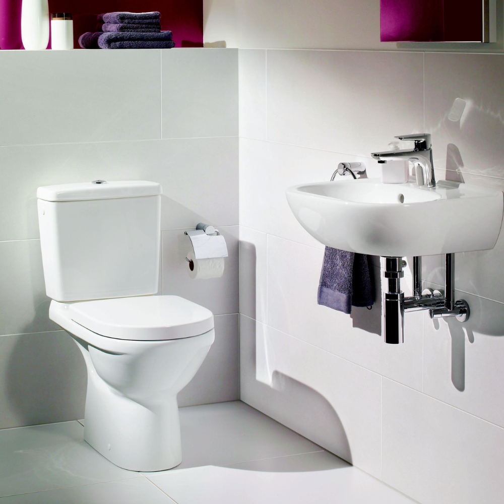 WC a poser au sol Villeroy et Boch O Novo - Abattant frein de chute - Batinea.com