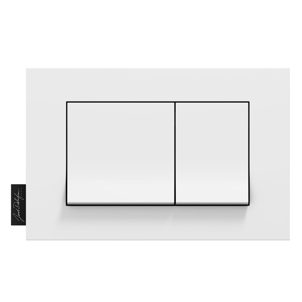 Plaque de commande touches rectangulaires Blanc Jacob Delafon
