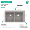Présentation Evier deux cuves 43316380