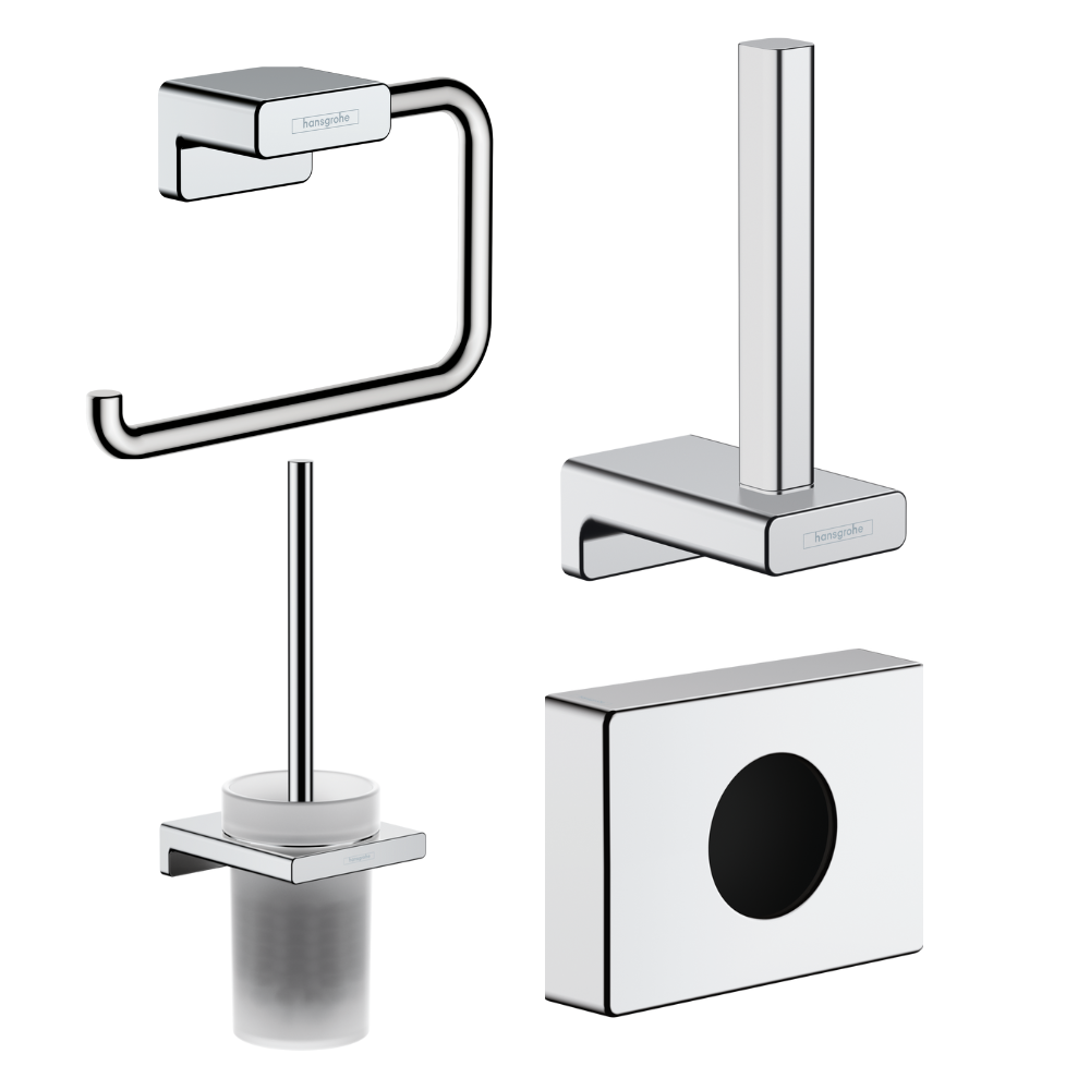 Image sur fond blanc_ensemble accessoires de toilette