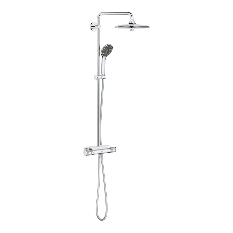 26403002 ensemble douche colonne douche + mitigeur thermostatique chrome vitalio joy system 260 grohe