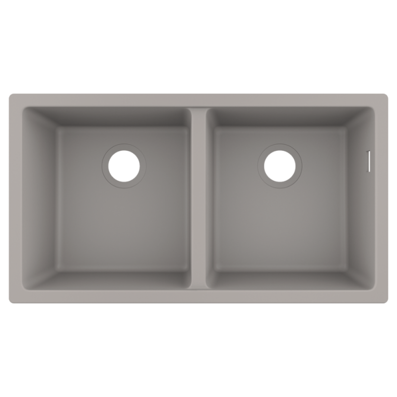 Evier encastré sous plan 370370_Gris béton_43434380