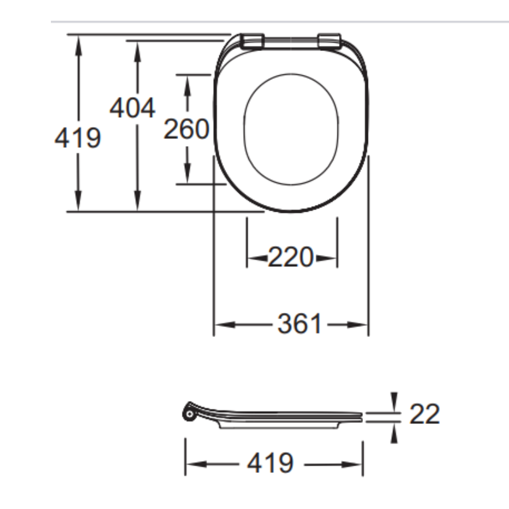 Abattant WC extra-plat 