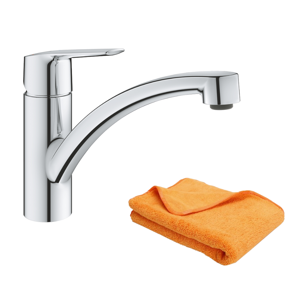 Robinet de cuisine GROHE Quickfix Start 2021 ouverture froide + microfibre
