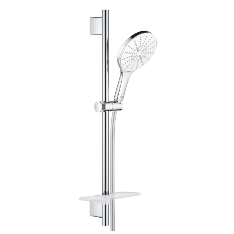 Pommeau de douche GROHE Quickfix Vitalio Smartactive 150 3 jets avec barre et tablette