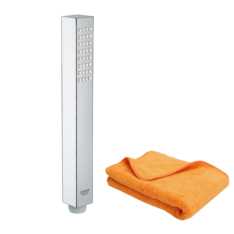 Pommeau de douche GROHE Quickfix Vitalio Joy Cube Stick + microfibre