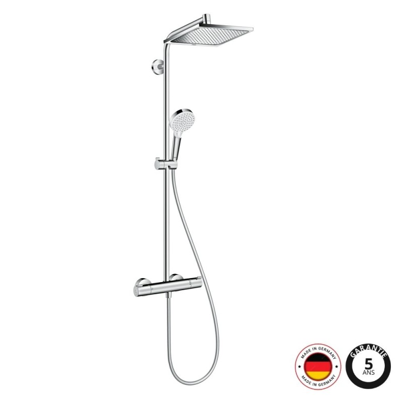 Colonne de douche thermostatique HANSGROHE Crometta E 240 EcoSmart chromé