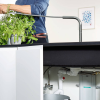 Démonstration de la sBox du mitigeur cuisine HANSGROHE Metris Select M71 240 douchette extractible 2 jets aspect acier inox