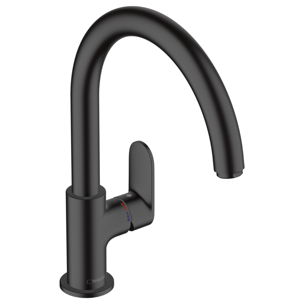 Robinet de cuisine HANSGROHE Vernis Blend M35 210 noir mat