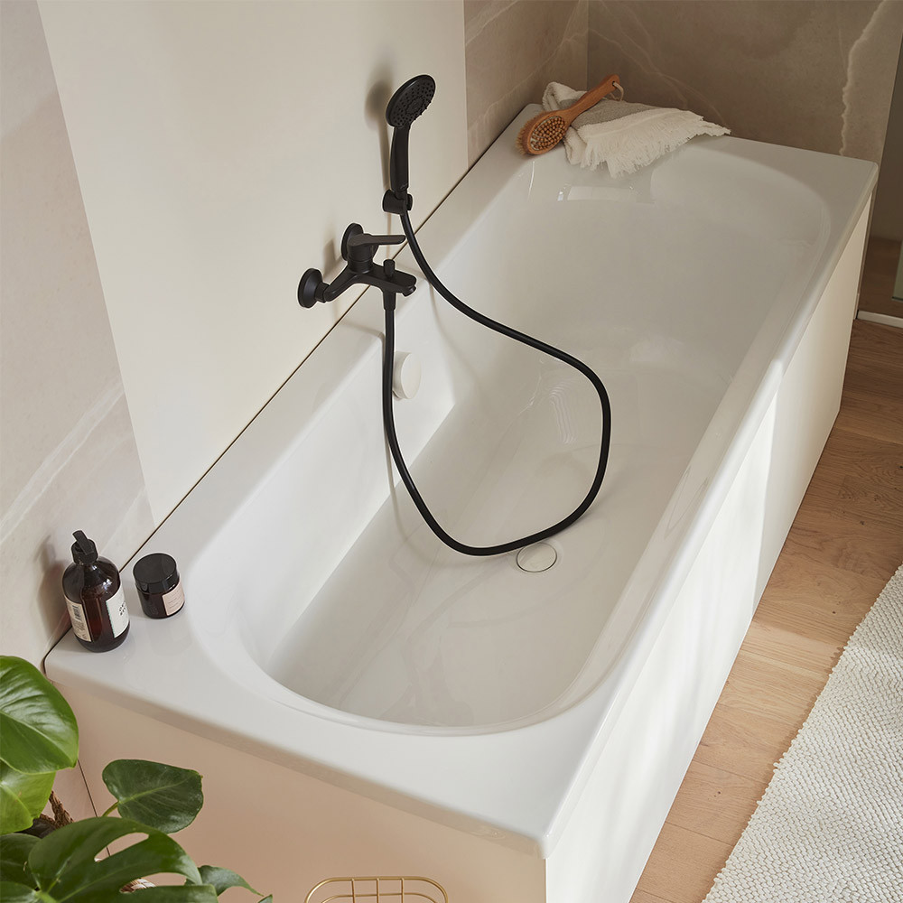 Baignoire droite JACOB DELAFON Elise, deux places + pare bain | Batinea