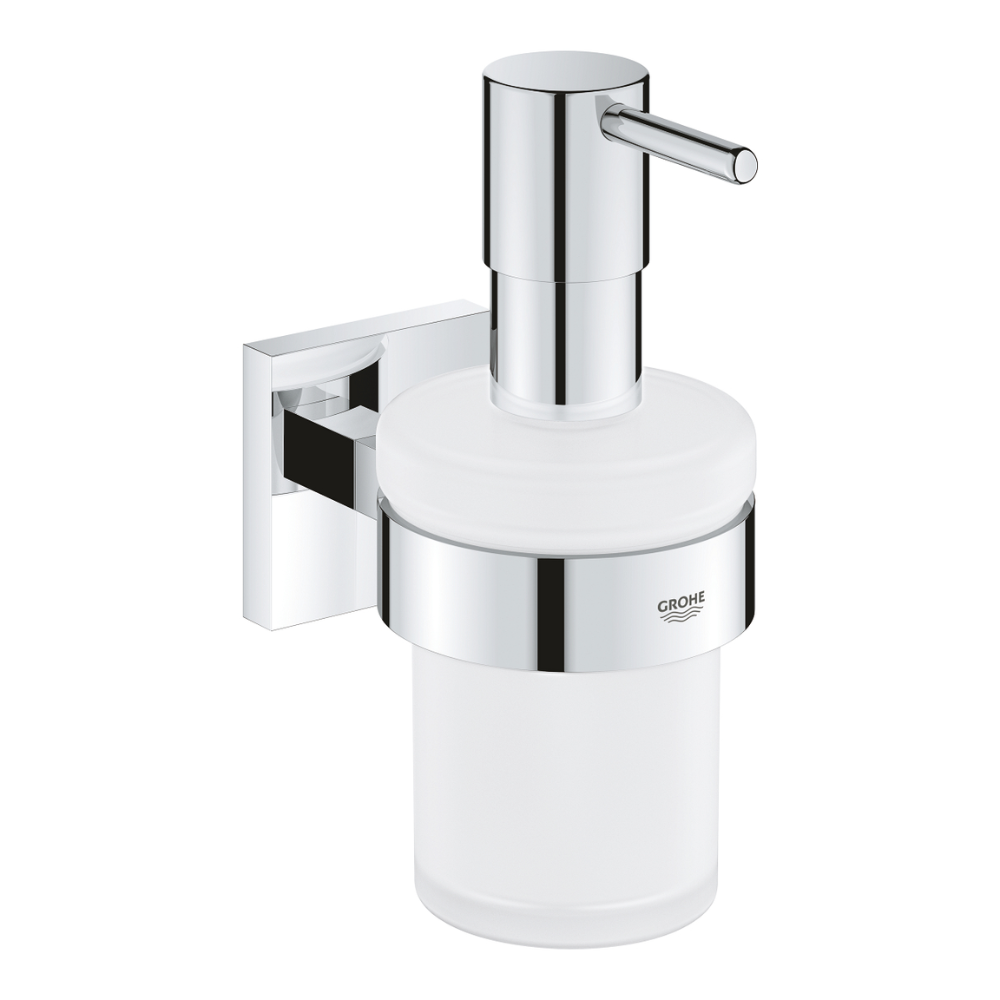 Distributeur de savon avec support grohe start cube chromé