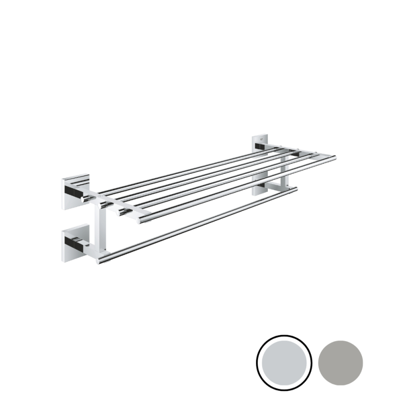 Barre porte serviette grohe start cube avec tablette 