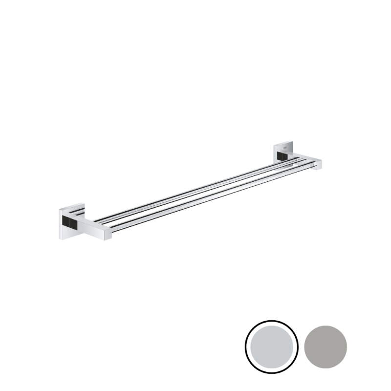 Barre porte serviette grohe start cube 60 cm 2 barres