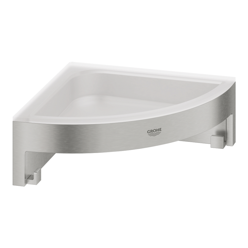 Tablette d angle grohe start cube supersteel