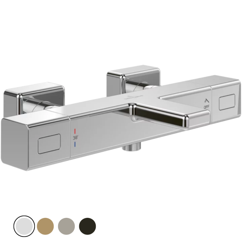 Mitigeur bain douche thermostatique VILLEROY ET BOCH Universal Taps & Fittings carré | Batinea