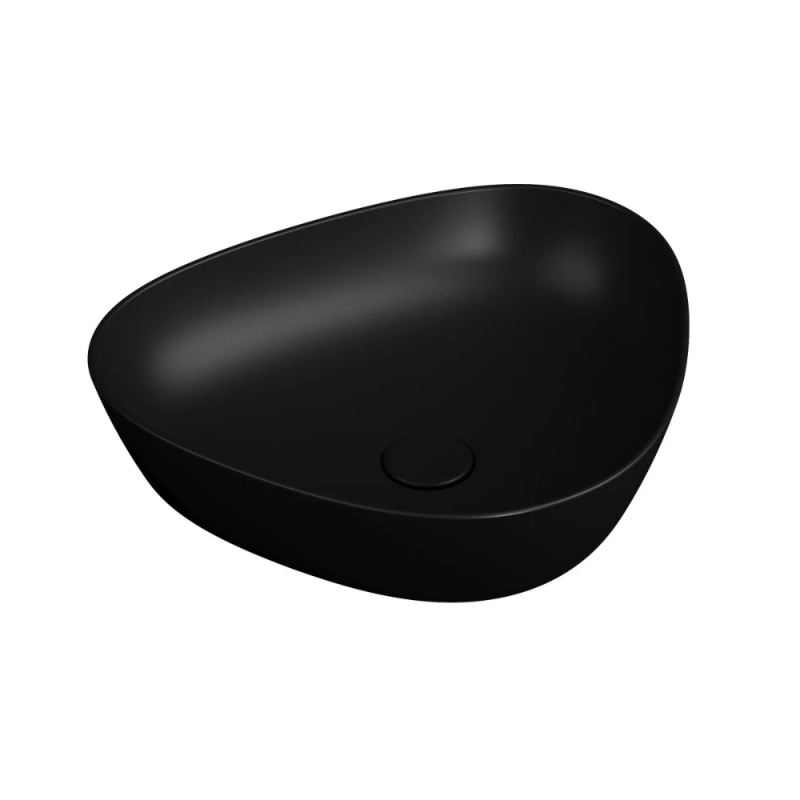 Présentation de la Vasque à poser asymétrique VITRA Plurals noir mat
