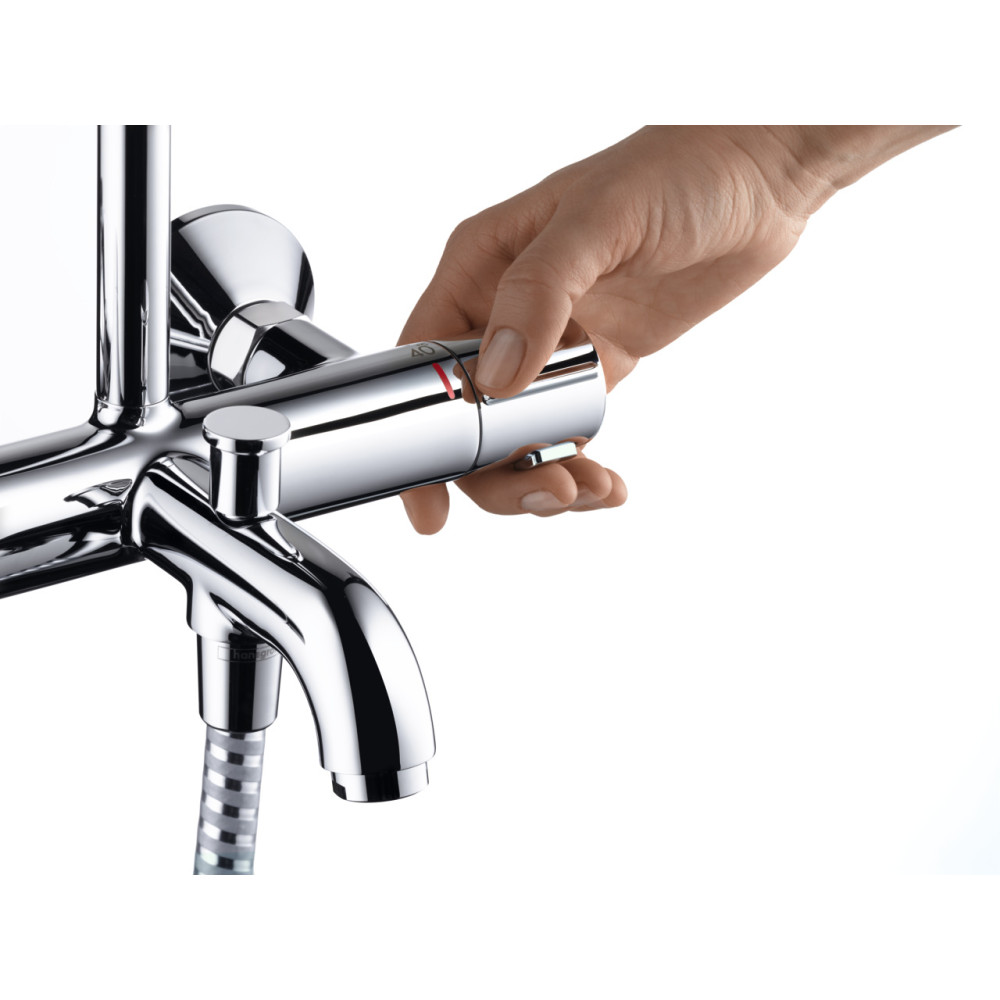 Visuel d'ambiance 5 de la Colonne bain douche thermostatique HANSGROHE Vernis Blend 200 chromé