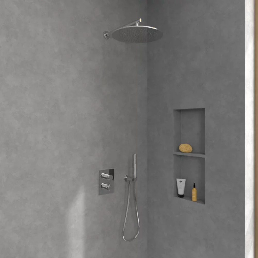 Mitigeur thermostatique encastré 2 voies VILLEROY ET BOCH Universal Taps & Fittings rectangle | Batinea