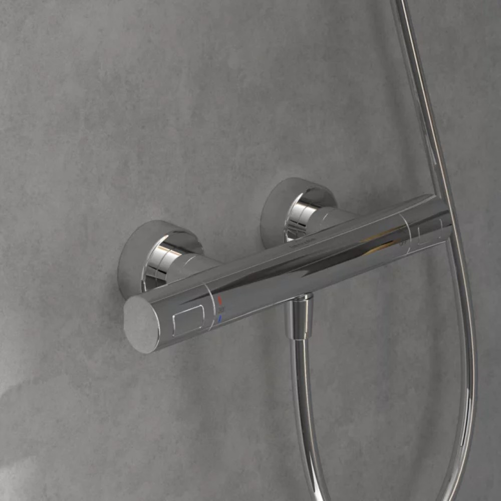Mitigeur douche thermostatique VILLEROY ET BOCH Universal Taps & Fittings rond | Batinea
