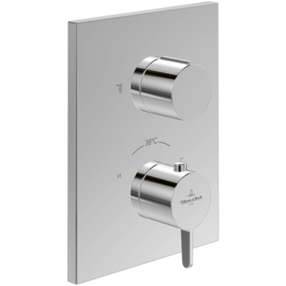 Façade robinet encastré thermostatique 2 sorties VILLEROY ET BOCH Conum