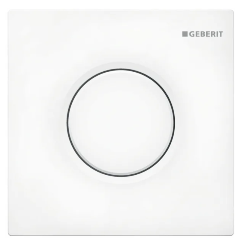 Plaque de commande  d'urinoir GEBERIT pneumatique blanc alpin