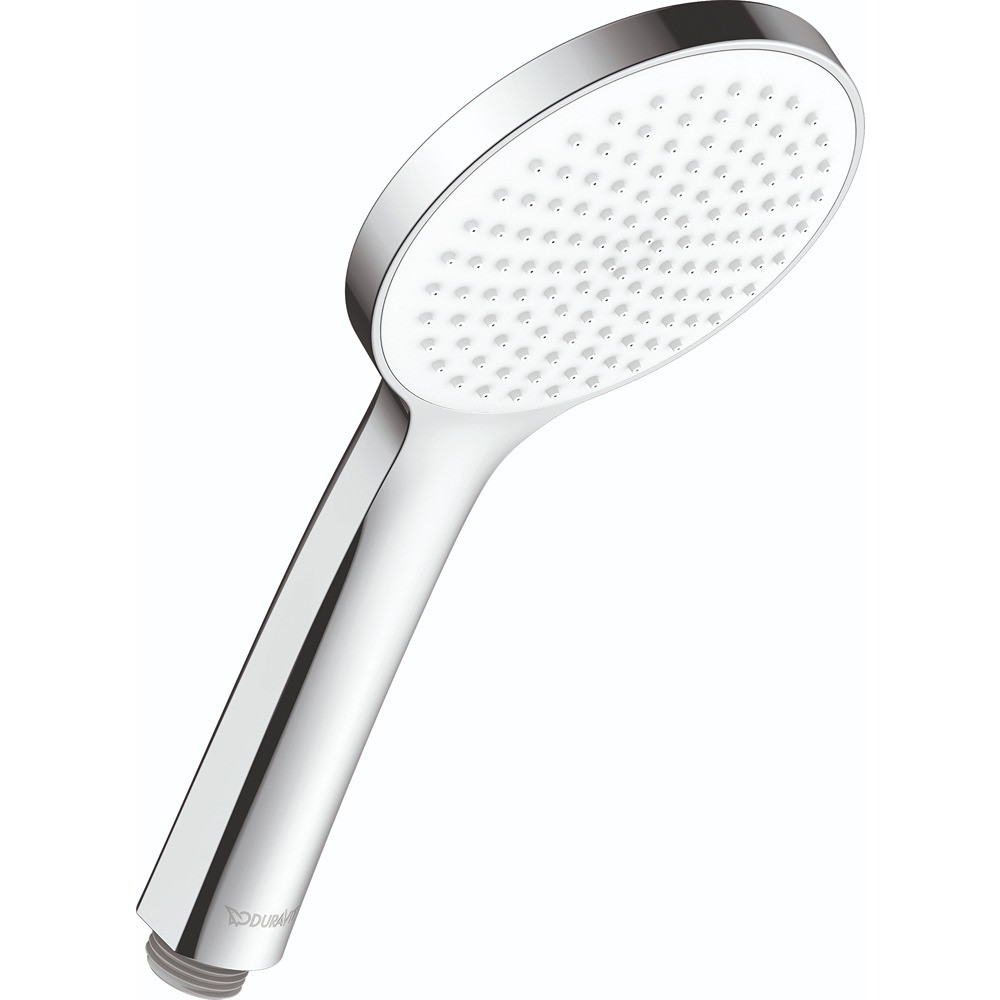 Pommeau de douche DURAVIT Universal 11 cm chromé blanc