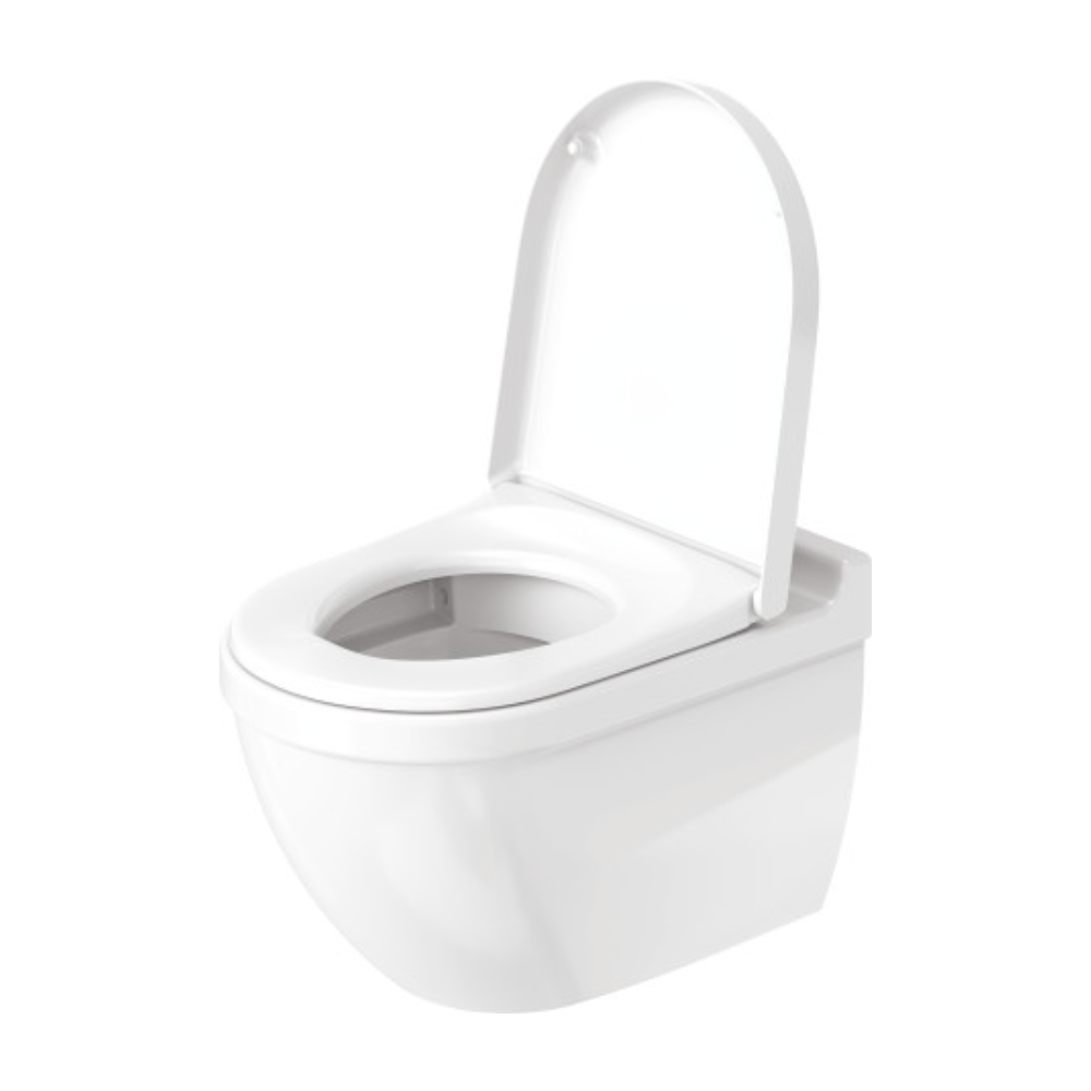 Visuel d'ambiance 1 WC suspendu sans bride DURAVIT Strack 3 avec abattant frein de chute