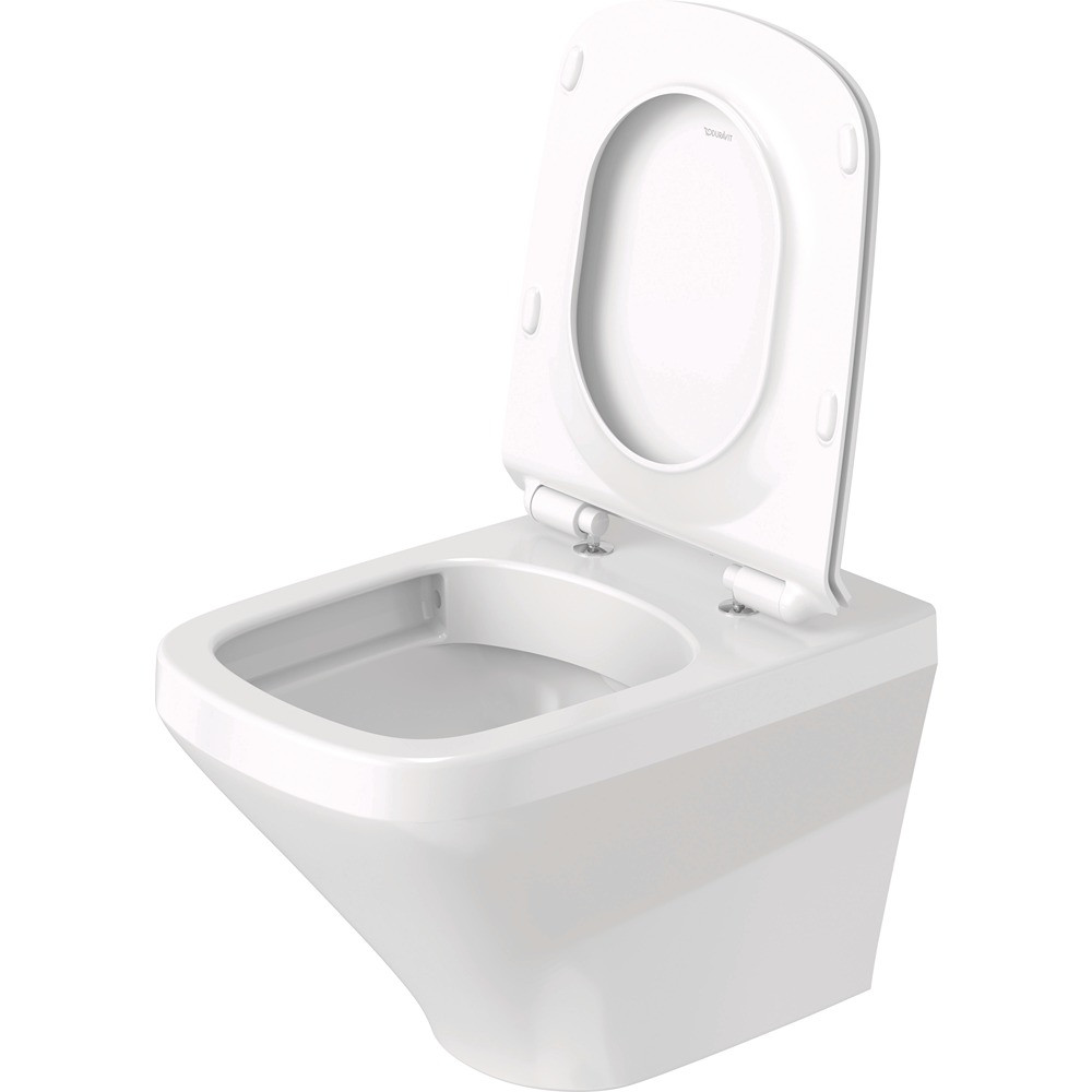 Visuel d'ambiance 3 WC suspendu sans bride DURAVIT Durastyle avec abattant frein de chute