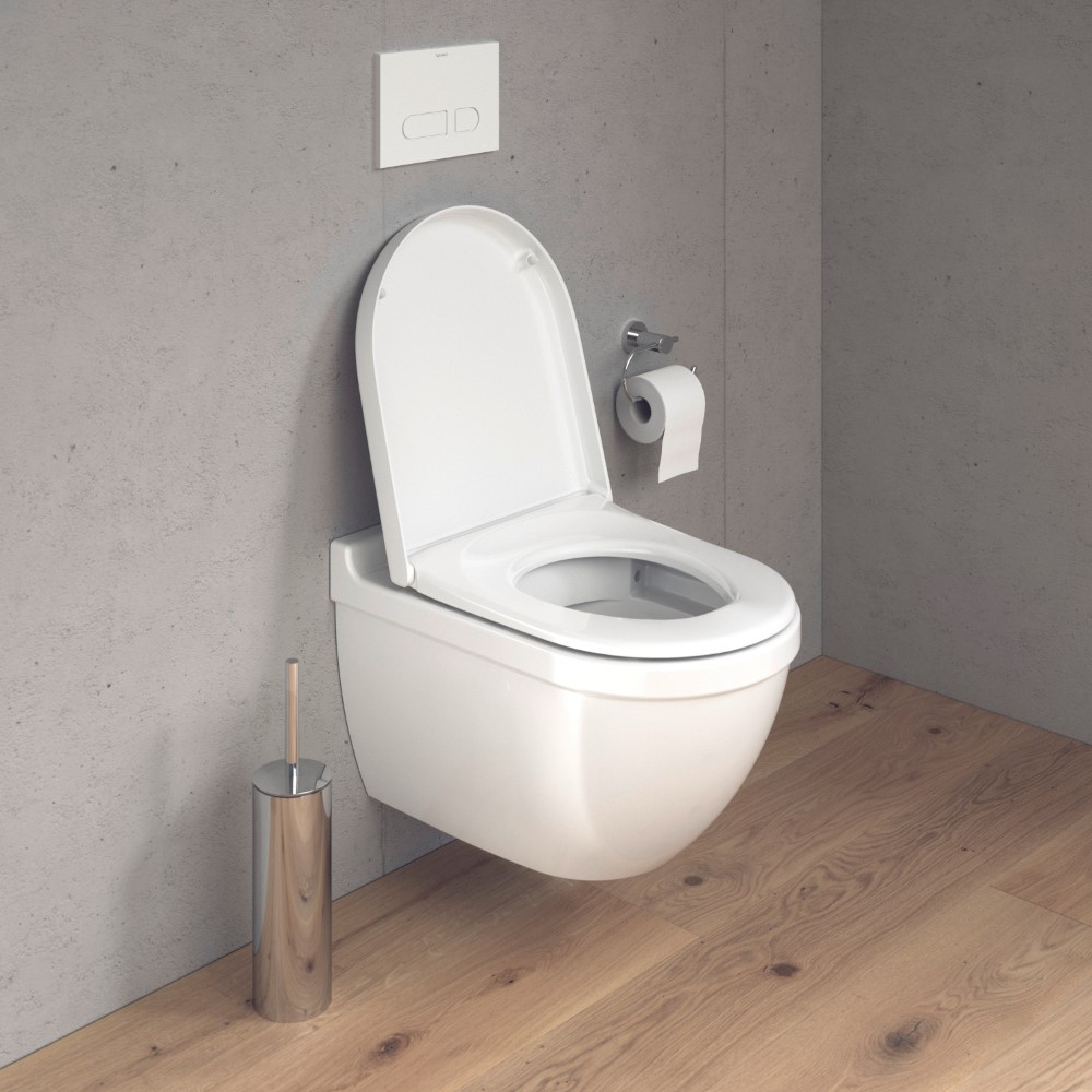 WC suspendu sans bride DURAVIT Strack 3 avec abattant frein de chute
