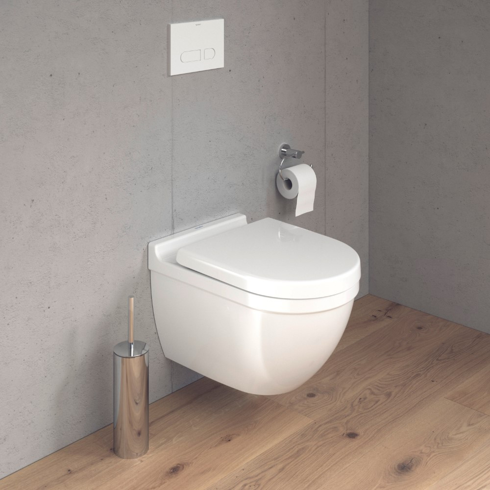 WC suspendu sans bride DURAVIT Strack 3 avec abattant frein de chute