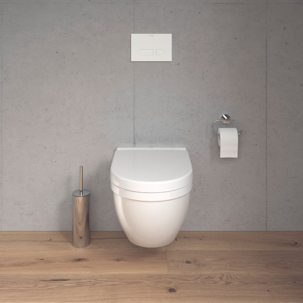 WC suspendu sans bride DURAVIT Strack 3 avec abattant frein de chute