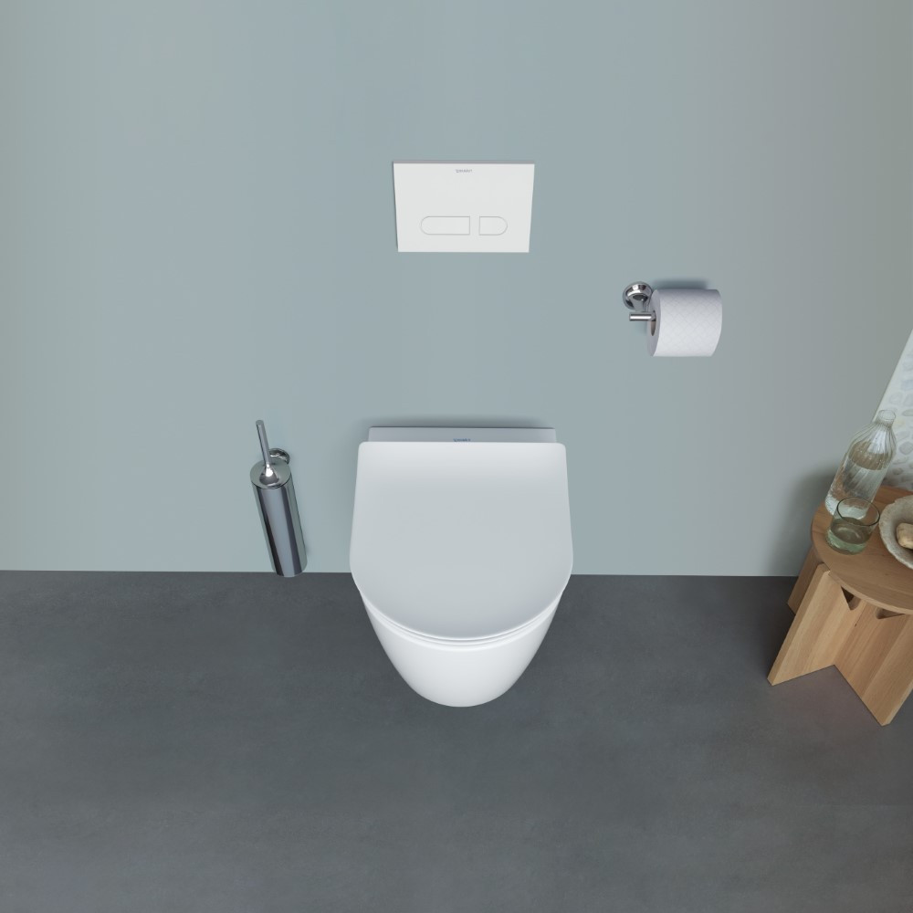 WC suspendu sans bride DURAVIT Soleil by Starck avec abattant frein de chute