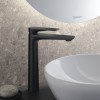 Mitigeur lavabo taille XL DURAVIT Tulum Freshstart noir mat sans tirette ni vidage
