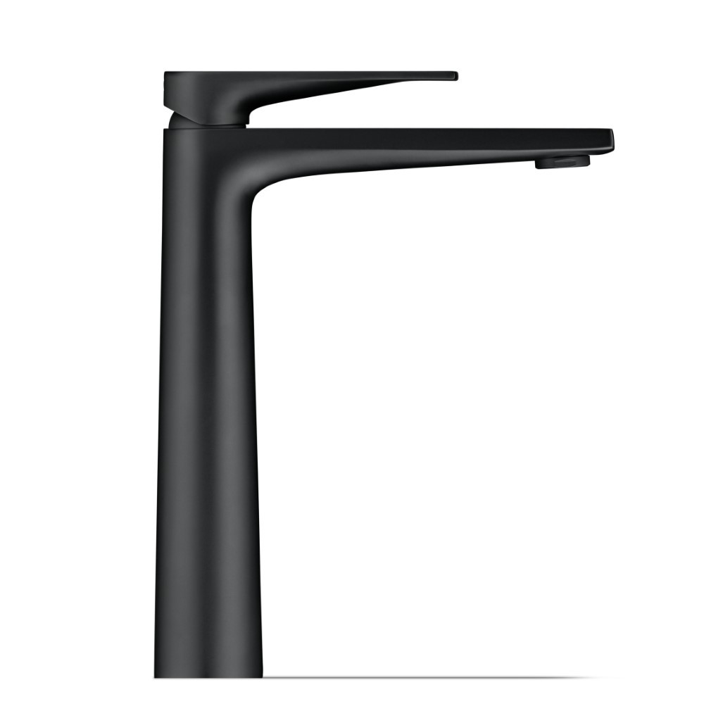 Mitigeur lavabo taille XL DURAVIT Tulum Freshstart noir mat sans tirette ni vidage