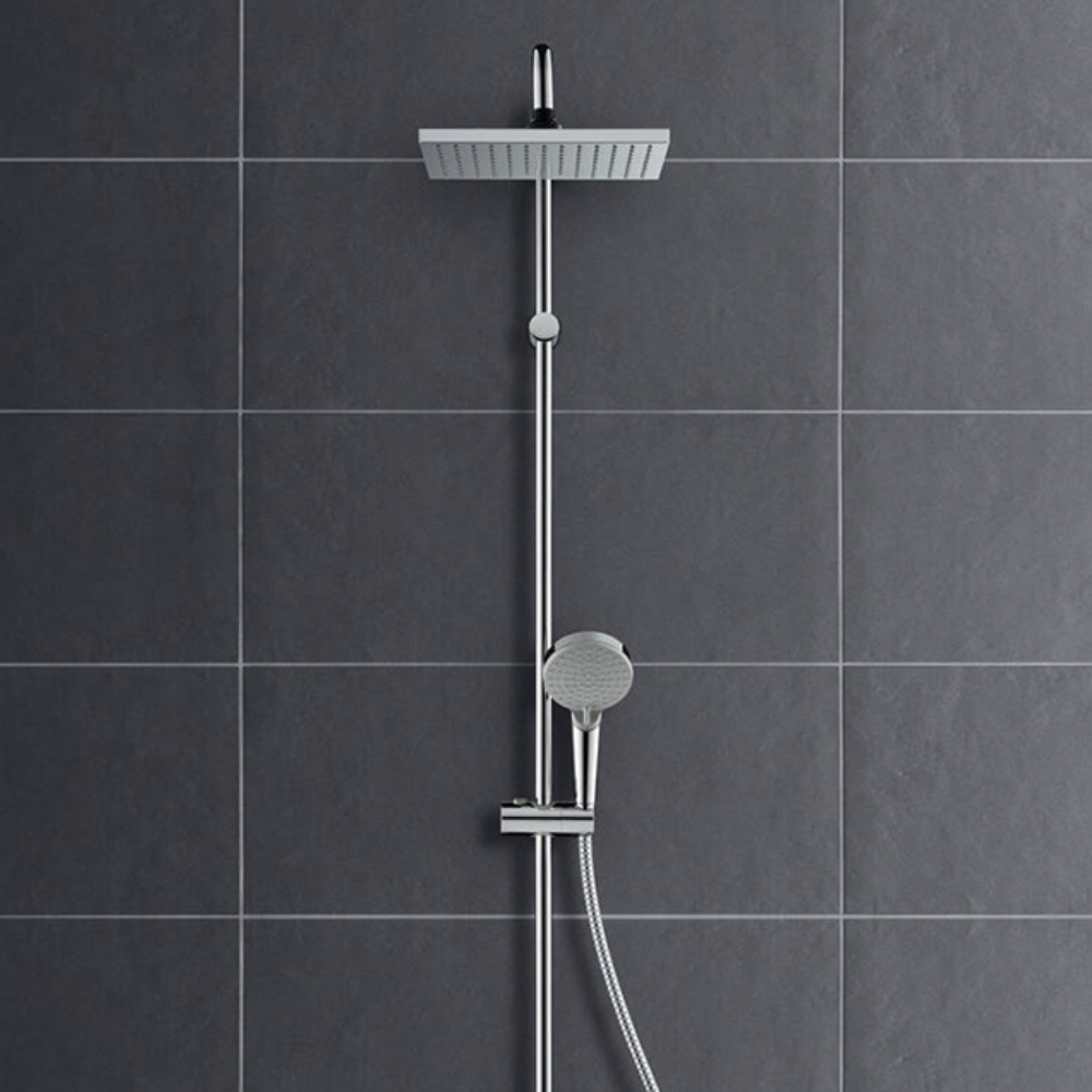 Colonne de douche thermostatique HANSGROHE Vernis Shape 230 chromé | Batinea