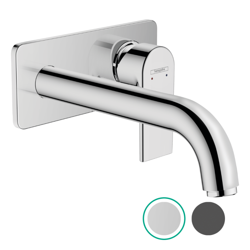 Mitigeur lavabo encastré mural HANSGROHE Vernis Shape, EcoSmart