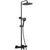 Présentation de la Colonne bain douche thermostatique PAINI Ruby Noir Mat