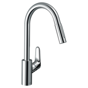 Mitigeur cuisine avec douchette Hansgrohe focus M41 240 2 jets chromé