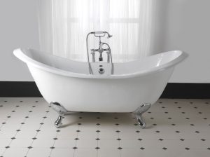 Baignoire en ilot et en fonte