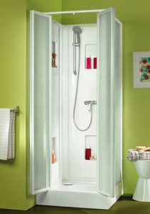 Porte battante cabine douche batinea