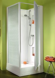 Porte pivotante cabine douche batinea