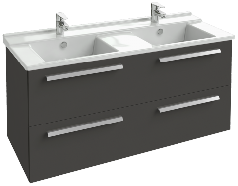 Meuble avec plan double vasque