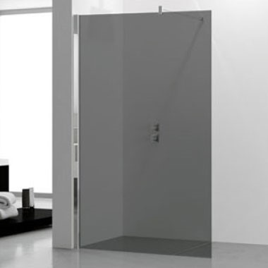 Paroi douche verre fumé novellini
